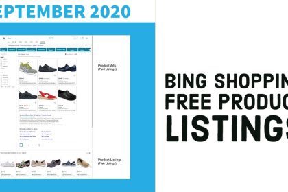 bing shopping listing
