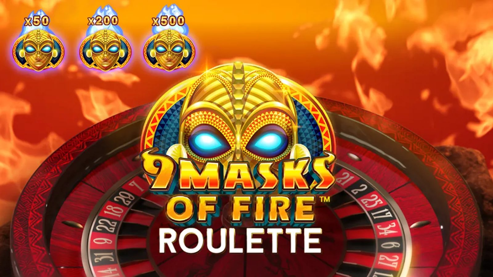 9 Masks of Fire Roulette by Real Dealer Studios