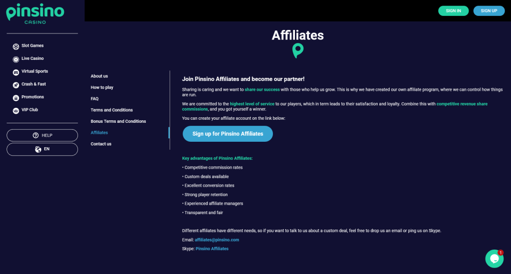 Pinsino Affiliates Review 1 Pinsino Affiliates