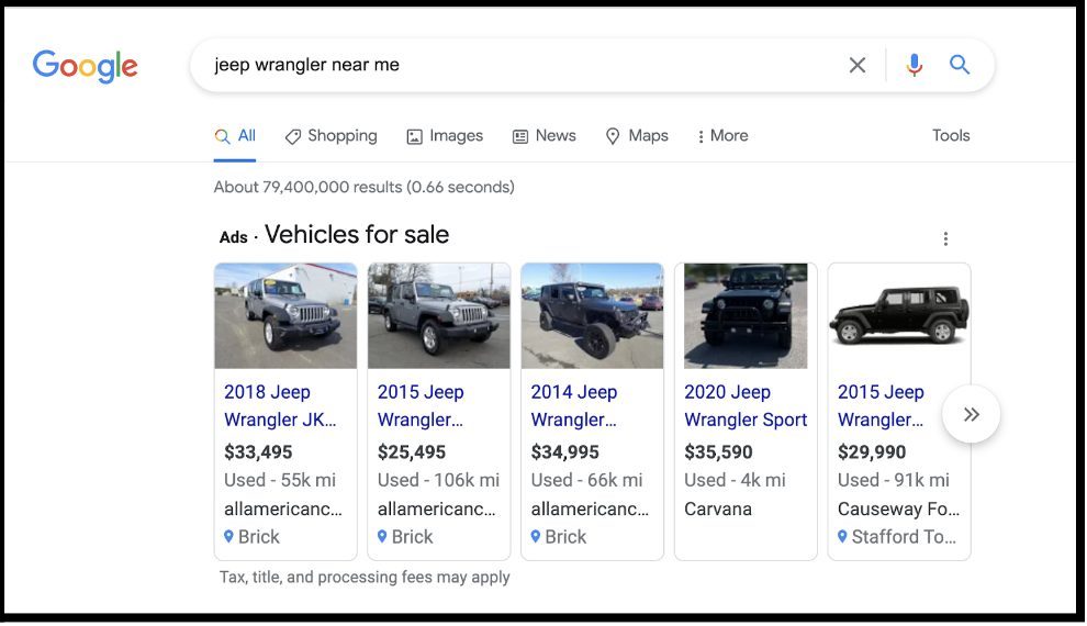Fahrzeugauflistungen auf Google jetzt leicht gemacht!