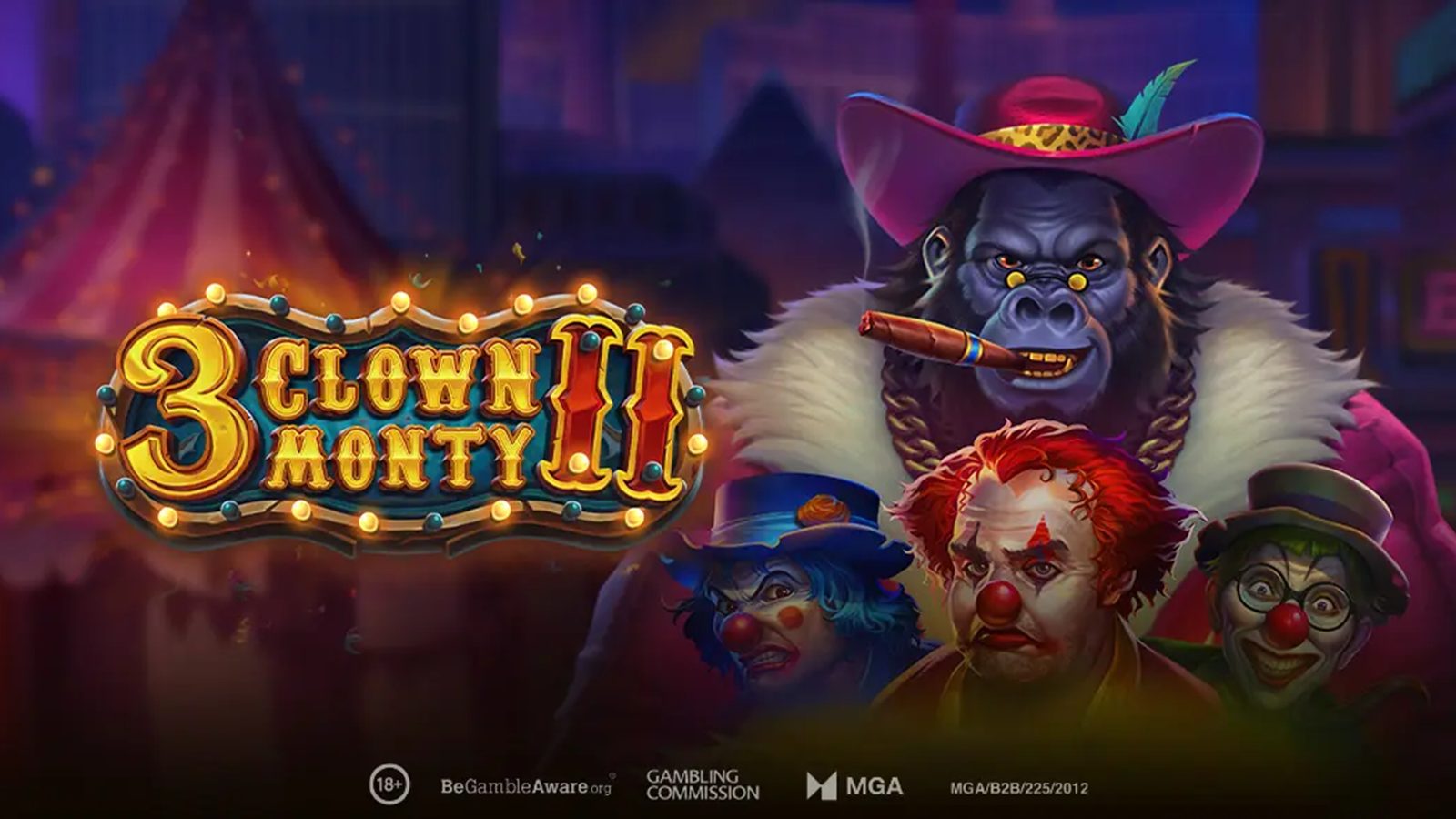3 Clown Monty II Slot by Play’n GO