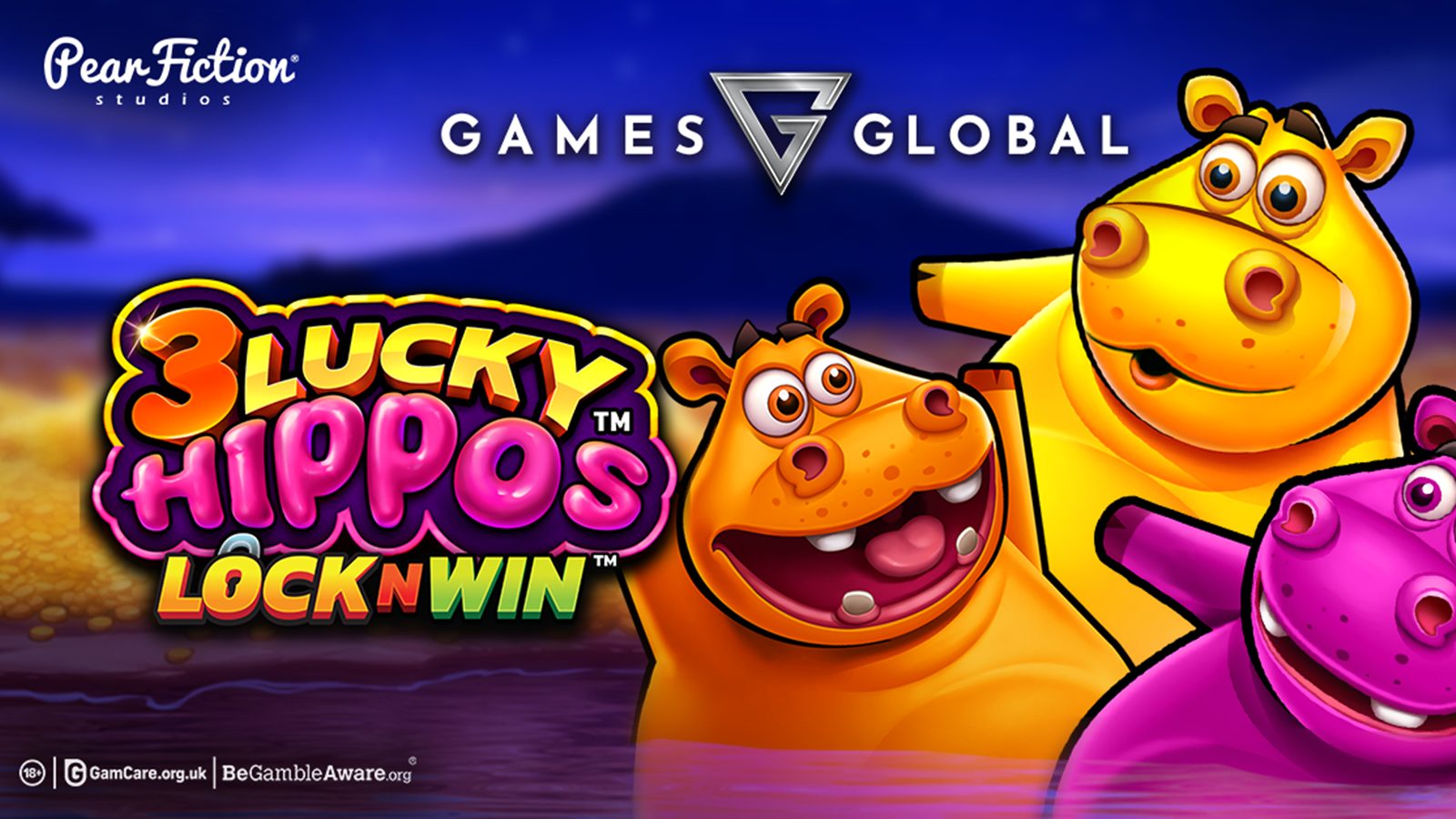 3 Lucky Hippos™ Safari Excitement