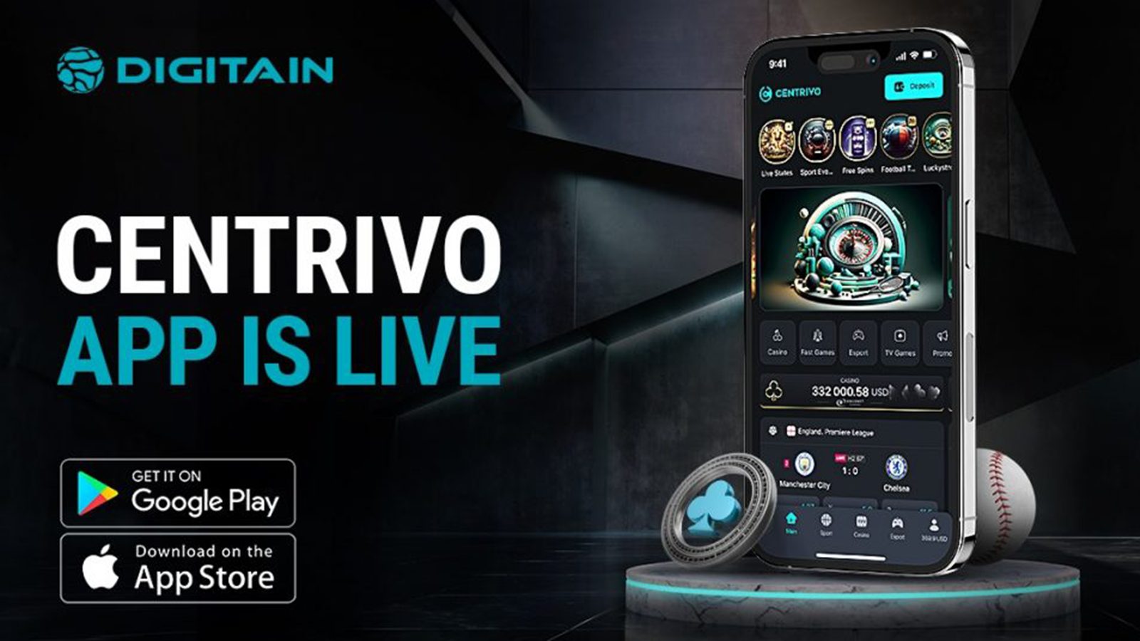 Digitain Launches Centrivo iGaming Apps