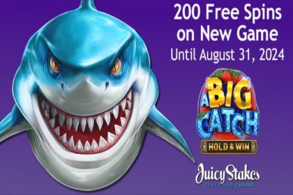 A Big Catch Slot with 200 Free Spins at Juicy Stakes