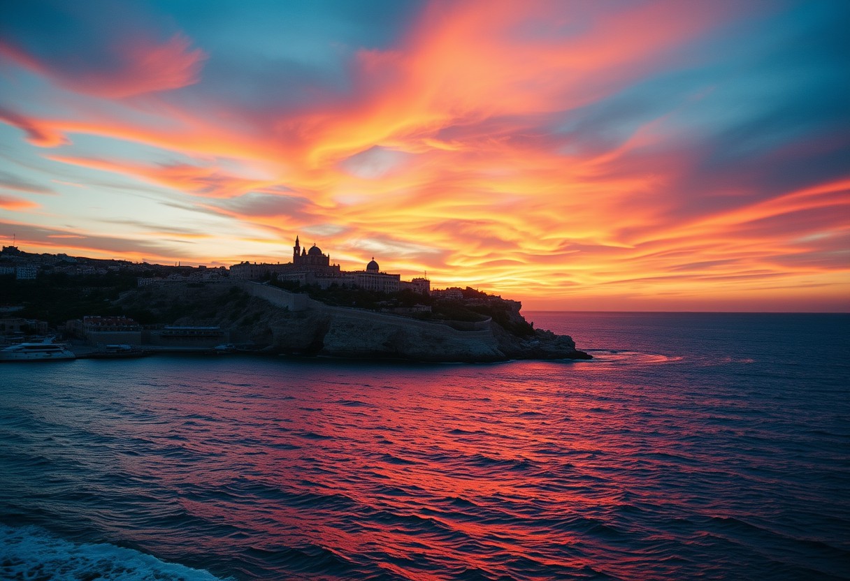 Besten Herbst Sonnenuntergänge in Malta