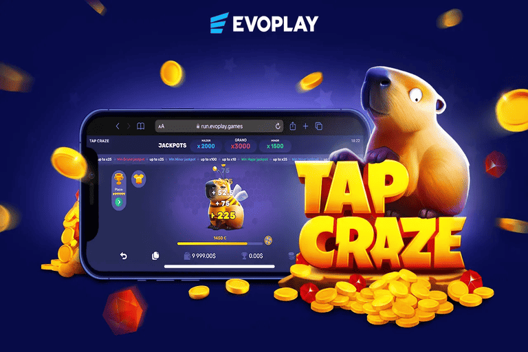 Evoplay startet das Slot Spiel Tap Craze 2 Evoplay Launches Tap Craze Slot Game