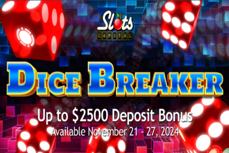 Slots Capital Offers 50% Bonus on Dice Breaker