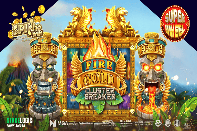 Stakelogics Fire and Gold Cluster Breaker Slot