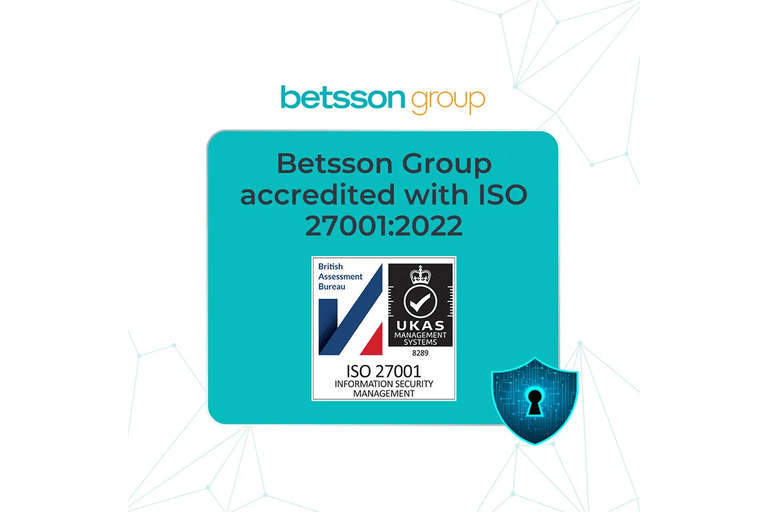 Betsson Group Secures ISO 27001:2022 Certification