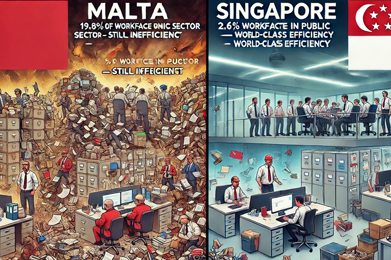 Malta’s Bloated Public Sector: A Mismanagement Crisis