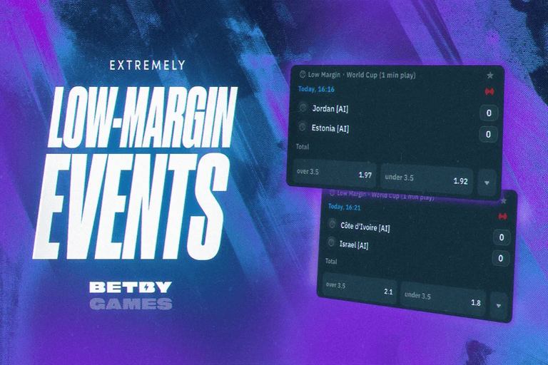 BETBY Introduces Low Margin Betting Events 2 BETBY Introduces Low Margin Betting Events