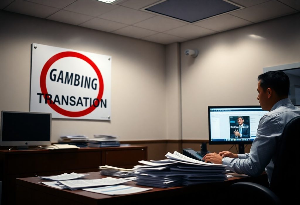 why traditional banks blacklist gambling related transactions vtw