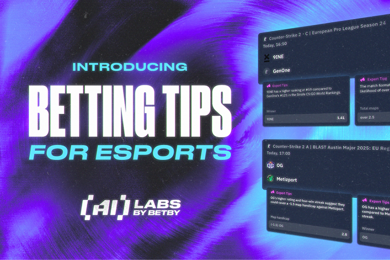 BETBY introduces esports insights to Betting Tips