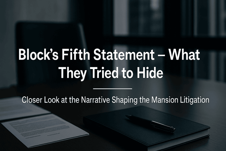 Block’s Fifth Statement – What They Tried to Hide?