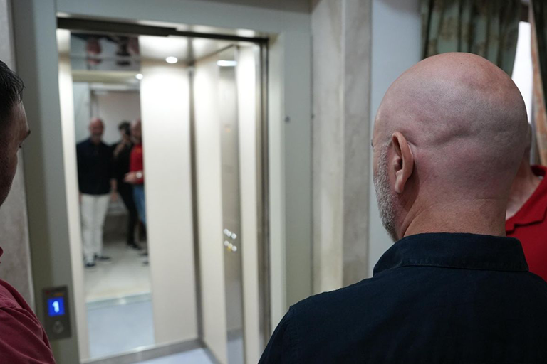 Housing Minister Roderick Galdes Funds Lift in Qormi Club