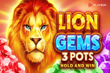 Playson Launches Lion Gems 3 Pots Slot Game