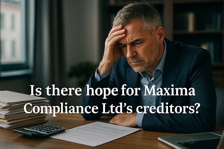 Maxima Compliance Creditors Face Uncertain Future