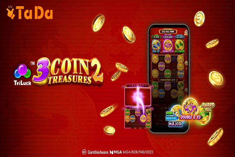 TaDa Gaming launches 3 Coin Treasures 2 with big wins