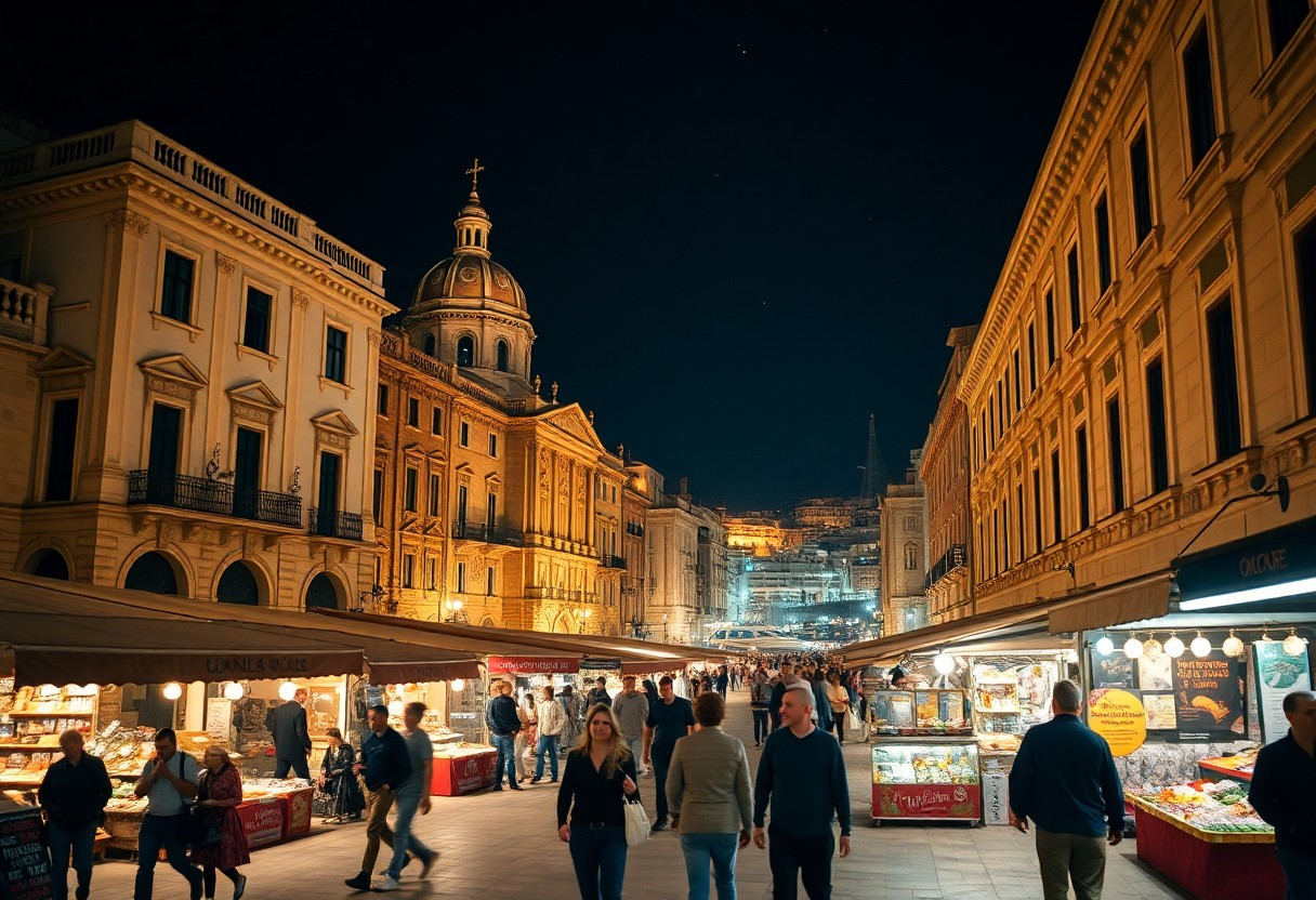 Zauber von Valletta bei Nacht