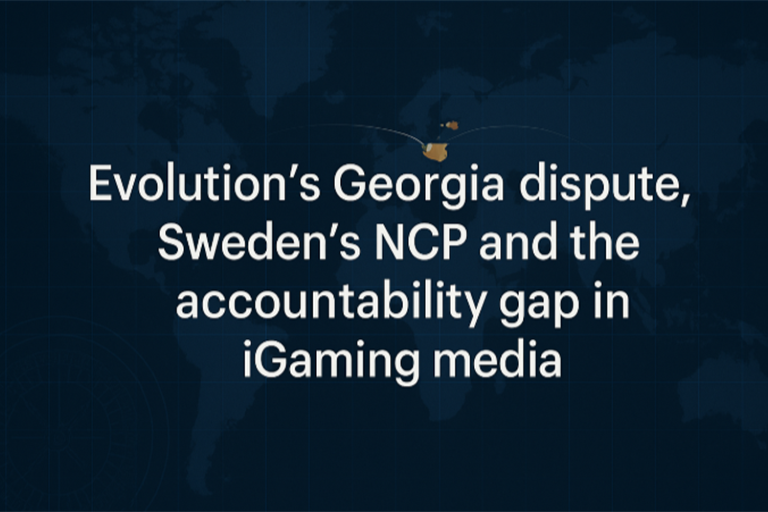 Evolution Georgia Dispute OECD, Workers, and Accountability
