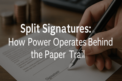 Mansion signatures: how power operates behind the paper trail! 18 Mansion signatures: how power operates behind the paper trail!