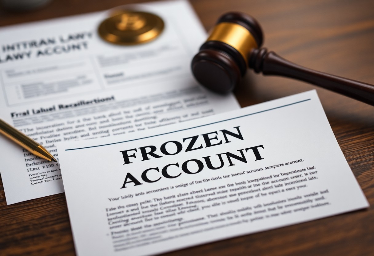 Bank account freezes and judicial oversight in practice