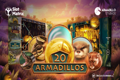 SlotMatrix launches 20 Armadillos Slot Game