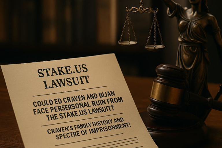 Stake.us Lawsuit: Could Craven and Tehrani Face Ruin?
