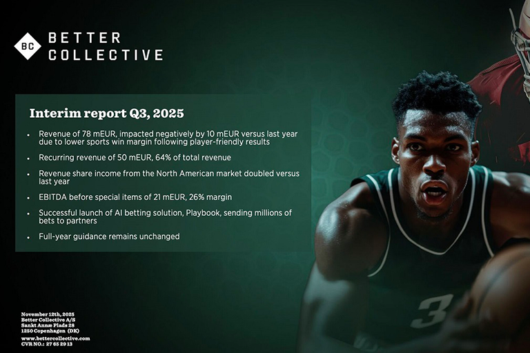 Better Collective Q3 2025 results show steady growth