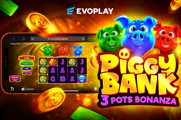 Evoplay launches Piggy Bank 3 Pots Bonanza slot