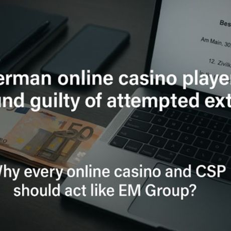 German casino extortion case analysis