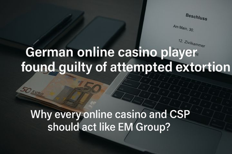 German Online Casino Player Guilty of Attempted Extortion