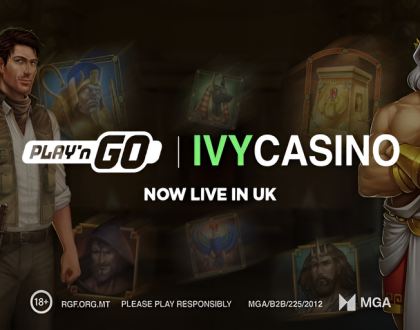 Play’n GO games now live with Ivy Casino for UK players
