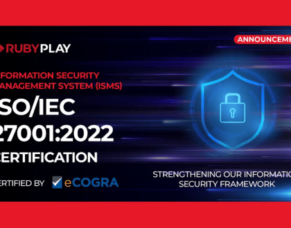 RubyPlay erhält ISO 27001 Zertifizierung für globale Compliance 11 RubyPlay secures ISO 27001 certification for global compliance