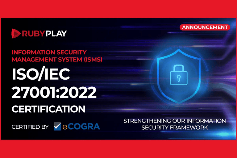 RubyPlay secures ISO 27001 certification for global compliance