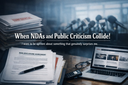When NDAs and public criticism collide!