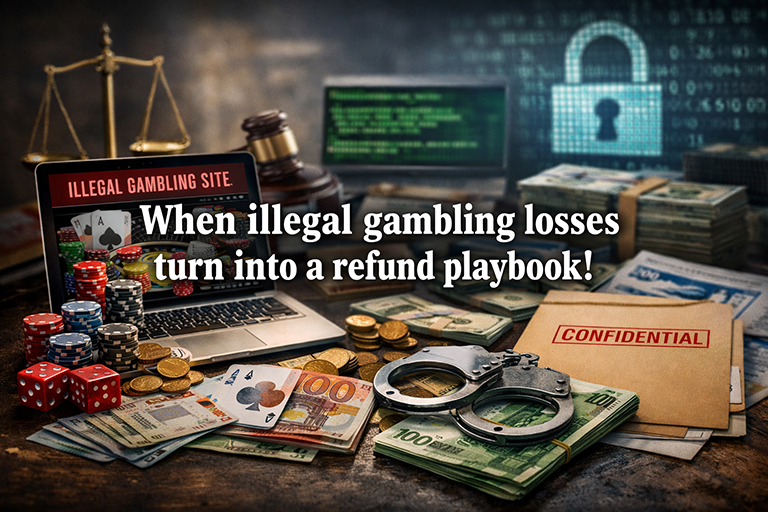When illegal gambling losses turn into a refund playbook!