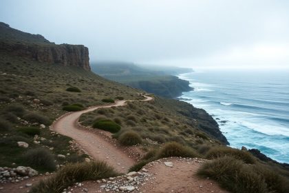 Malta Küste Wege im Winter