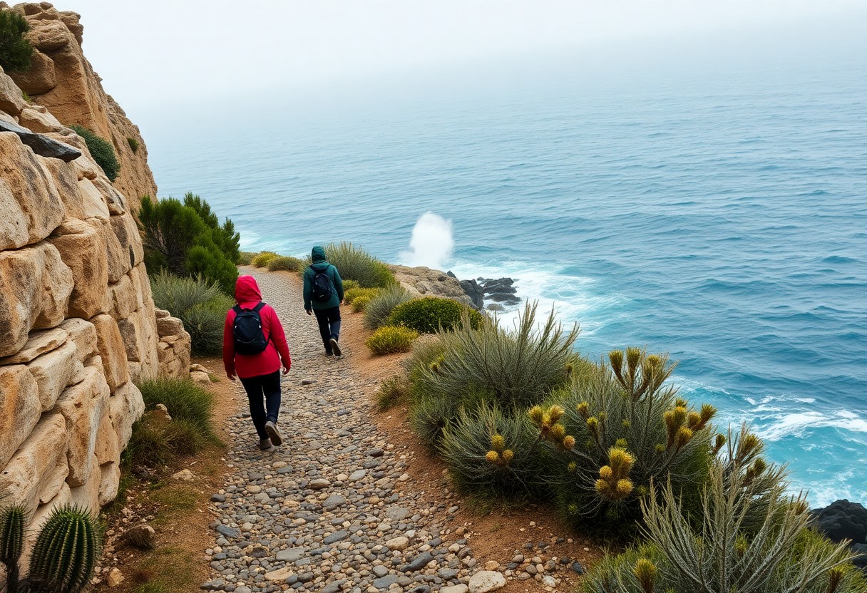 Malta coastal walks in winter