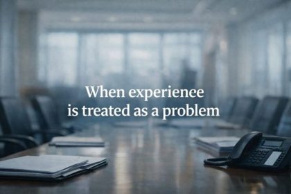 When experience is treated as a problem!