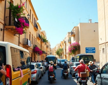 Malta spring travel and traffic