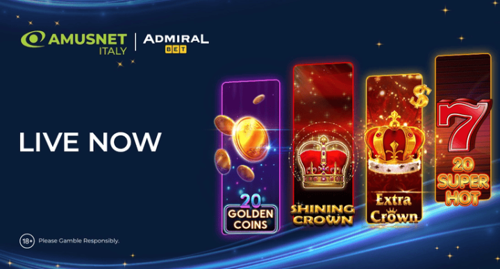 Amusnet Italy expands market reach through Admiral Bet partnership