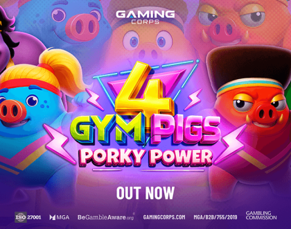 Gaming Corps launches 4 Gym Pigs: Porky Power slot worldwide