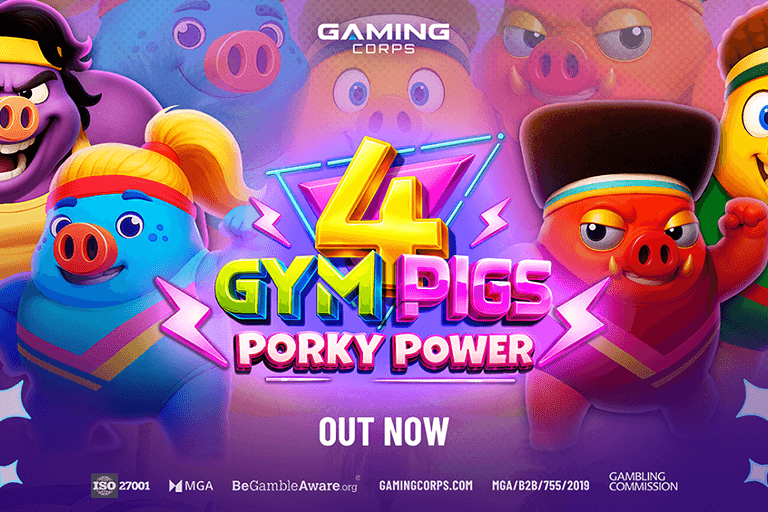 Gaming Corps launches 4 Gym Pigs: Porky Power slot worldwide