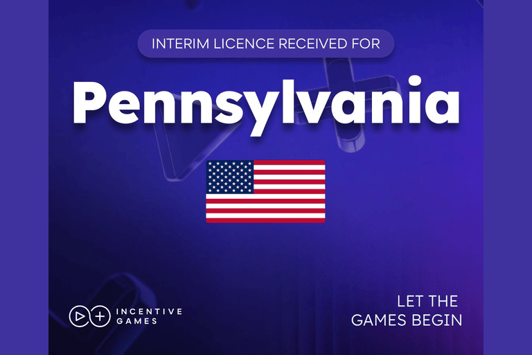 Incentive Games secures interim gaming licence in Pennsylvania