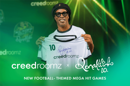 Ronaldinho and CreedRoomz Launch Football Casino Games