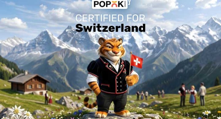 PopOK Gaming certified for Swiss iGaming Market