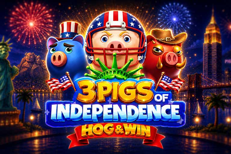 3 Pigs of Independence slot launches with Hog & Win by Gaming Corps