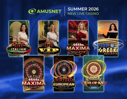 Amusnet expands its roulette portfolio with 7 new live and virtual releases