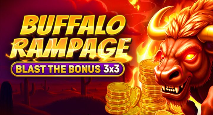 Buffalo Rampage - Blast The Bonus 3×3 slot game by Spinomenal